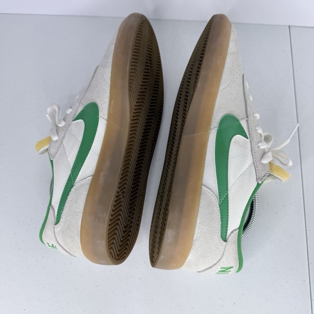 Nike SB Heritage VULC White Green Gum Skateboard Shoes CD5010-101 Men's Size 11 - Picture 8 of 11